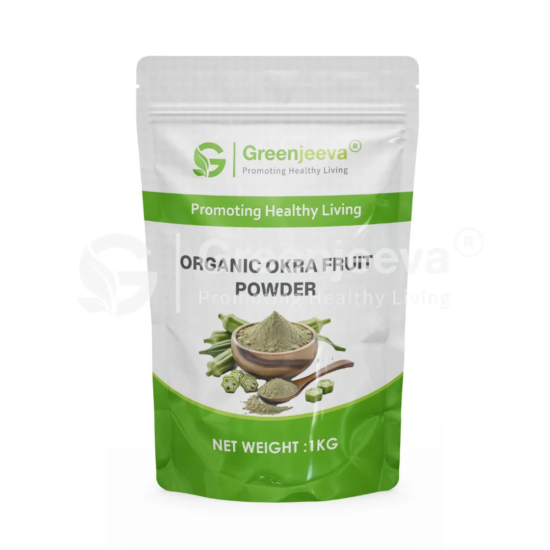 Organic Okra Fruit Powder Pouch Organic Okra Fruit Powder Pouch